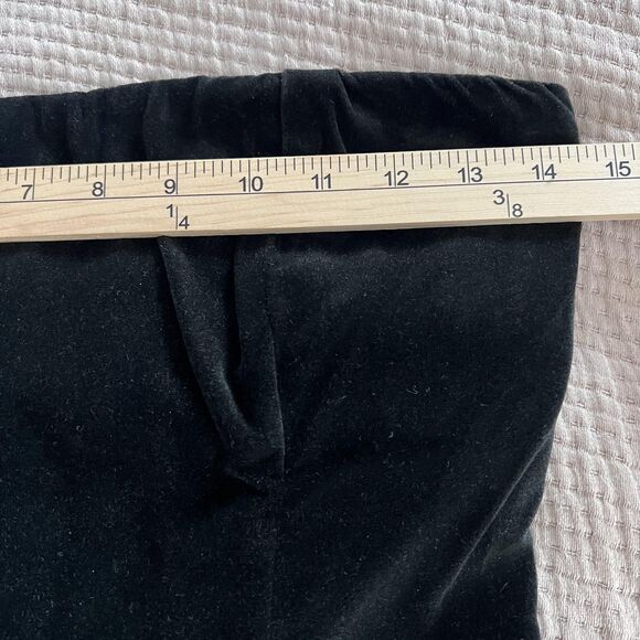 Strapless Velvet Lace Dress Womens XS Black Blue Tulle Bow Evening Formal - Picture 15 of 16